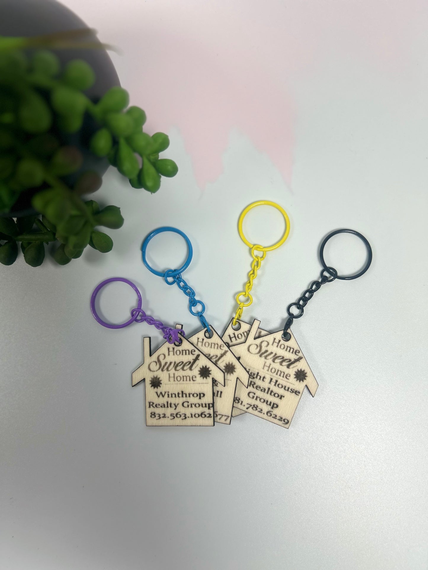 Personalized Customizable Name Keychain Bag Tag