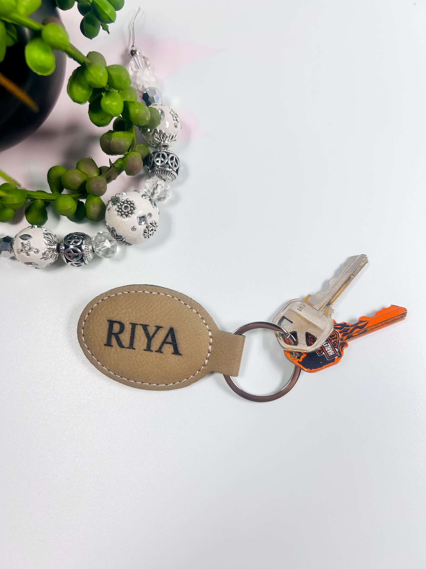 Personalized Name Keychain Bag Tag