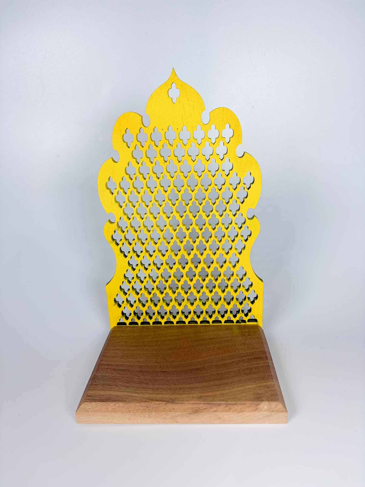 Handcrafted Wooden Jharokha Tea Light Holder | Indian Wall Hanging Décor | Pooja Room & Diwali Decoration