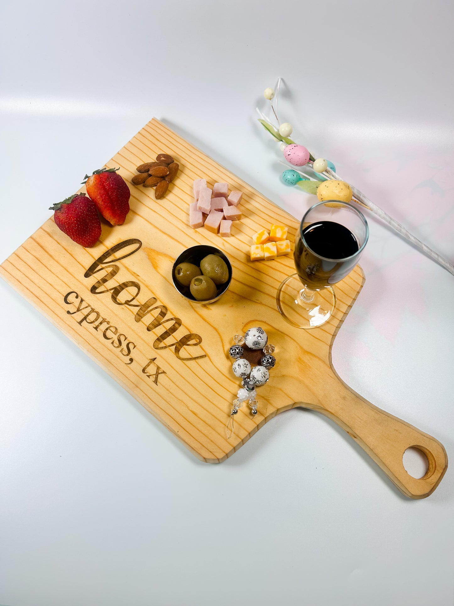Handcrafted wooden Charcuterie board