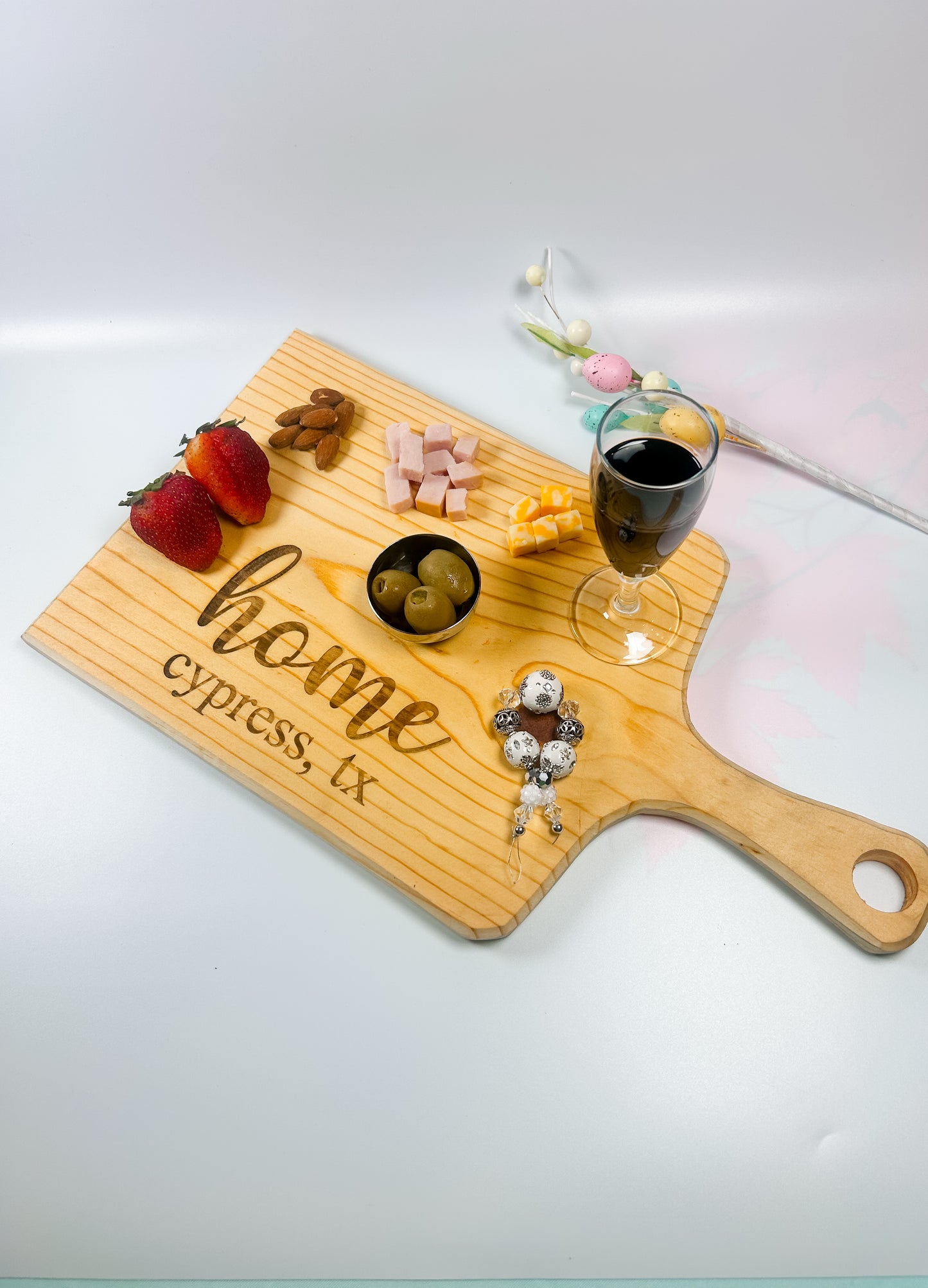 Handcrafted wooden Charcuterie board