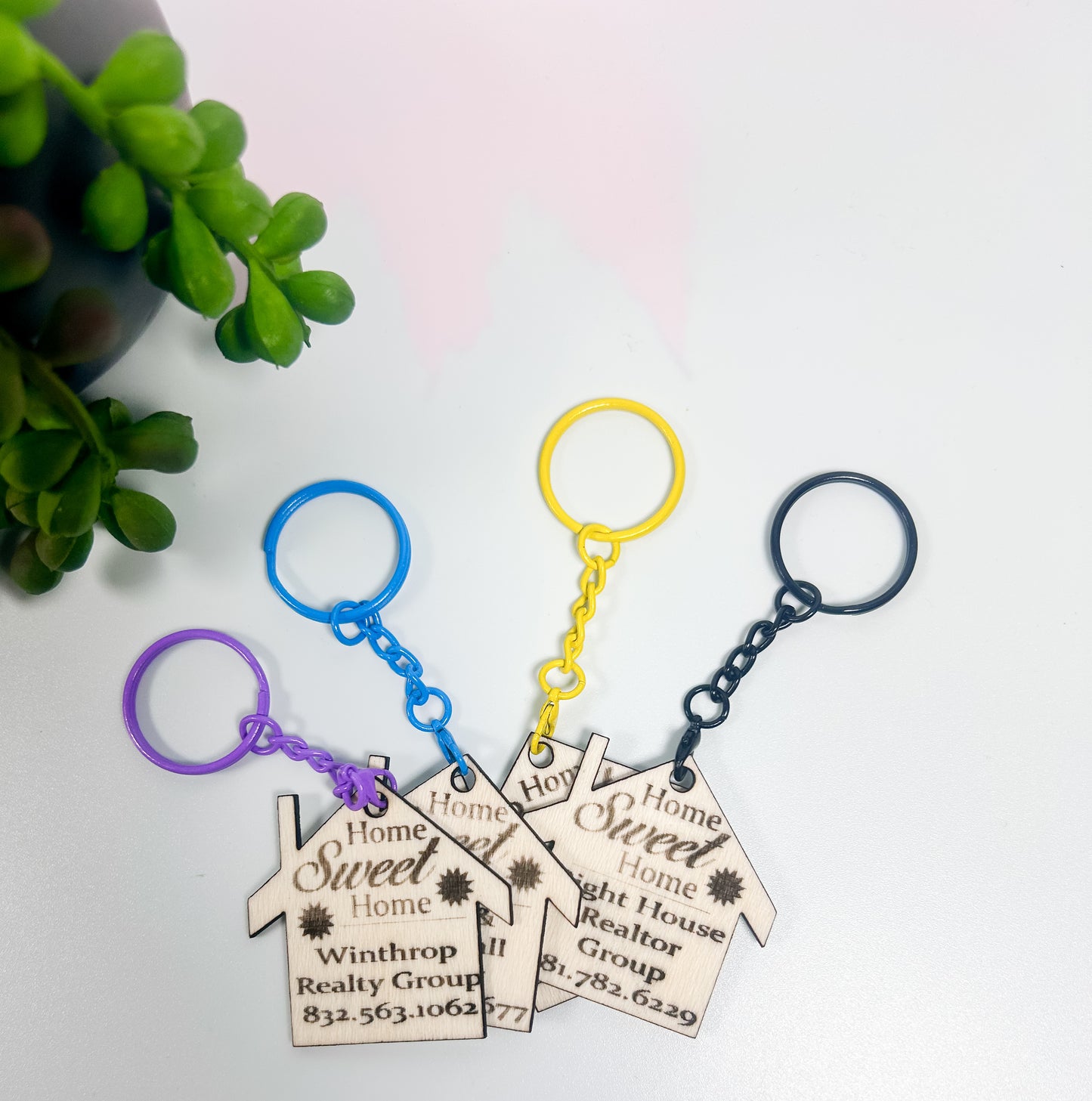 Personalized Customizable Name Keychain Bag Tag
