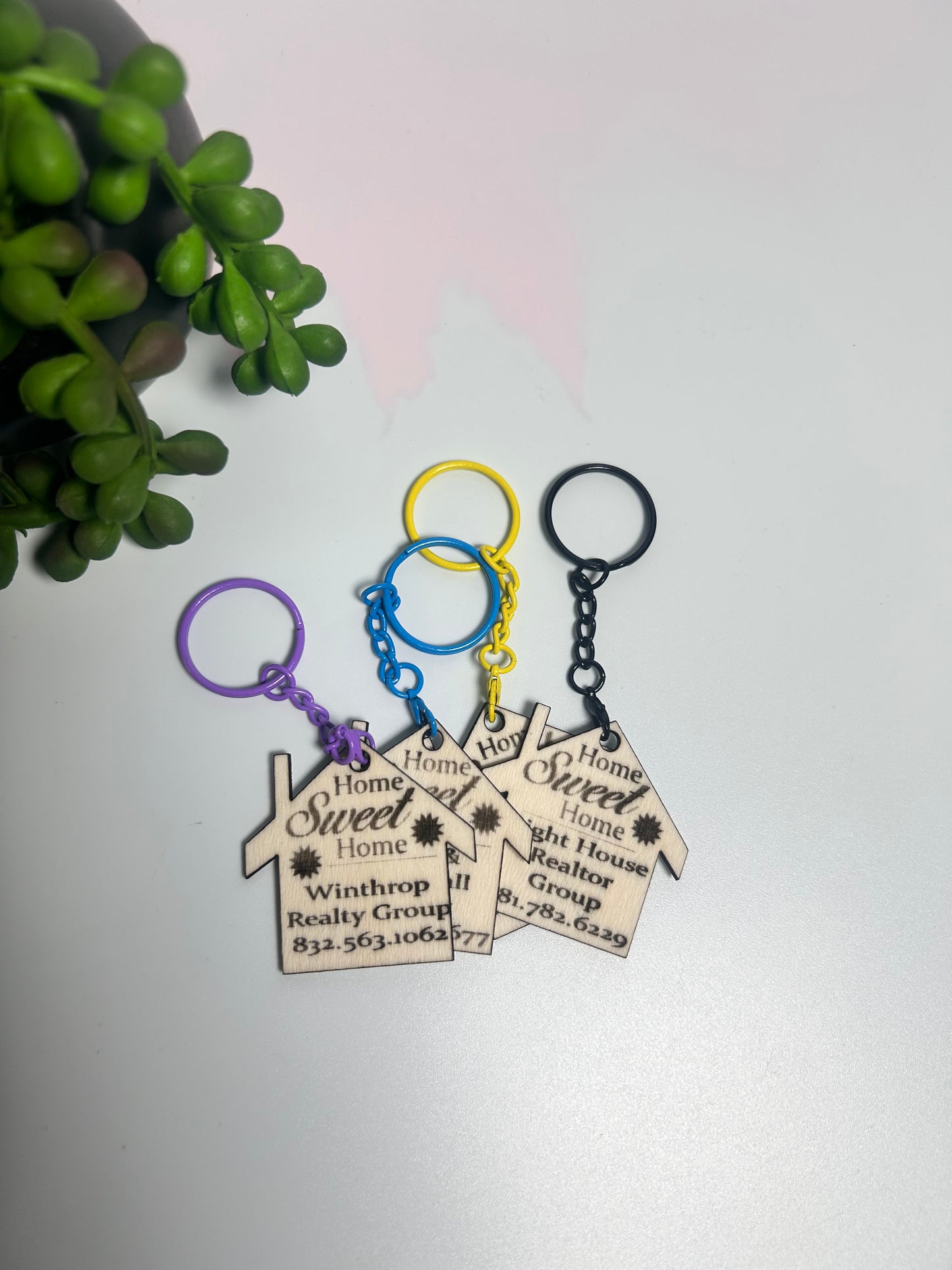 Personalized Customizable Name Keychain Bag Tag