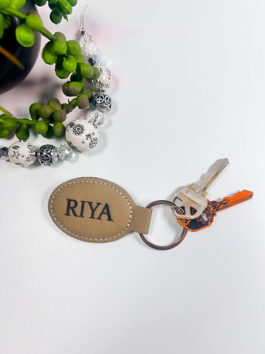 Personalized Name Keychain Bag Tag