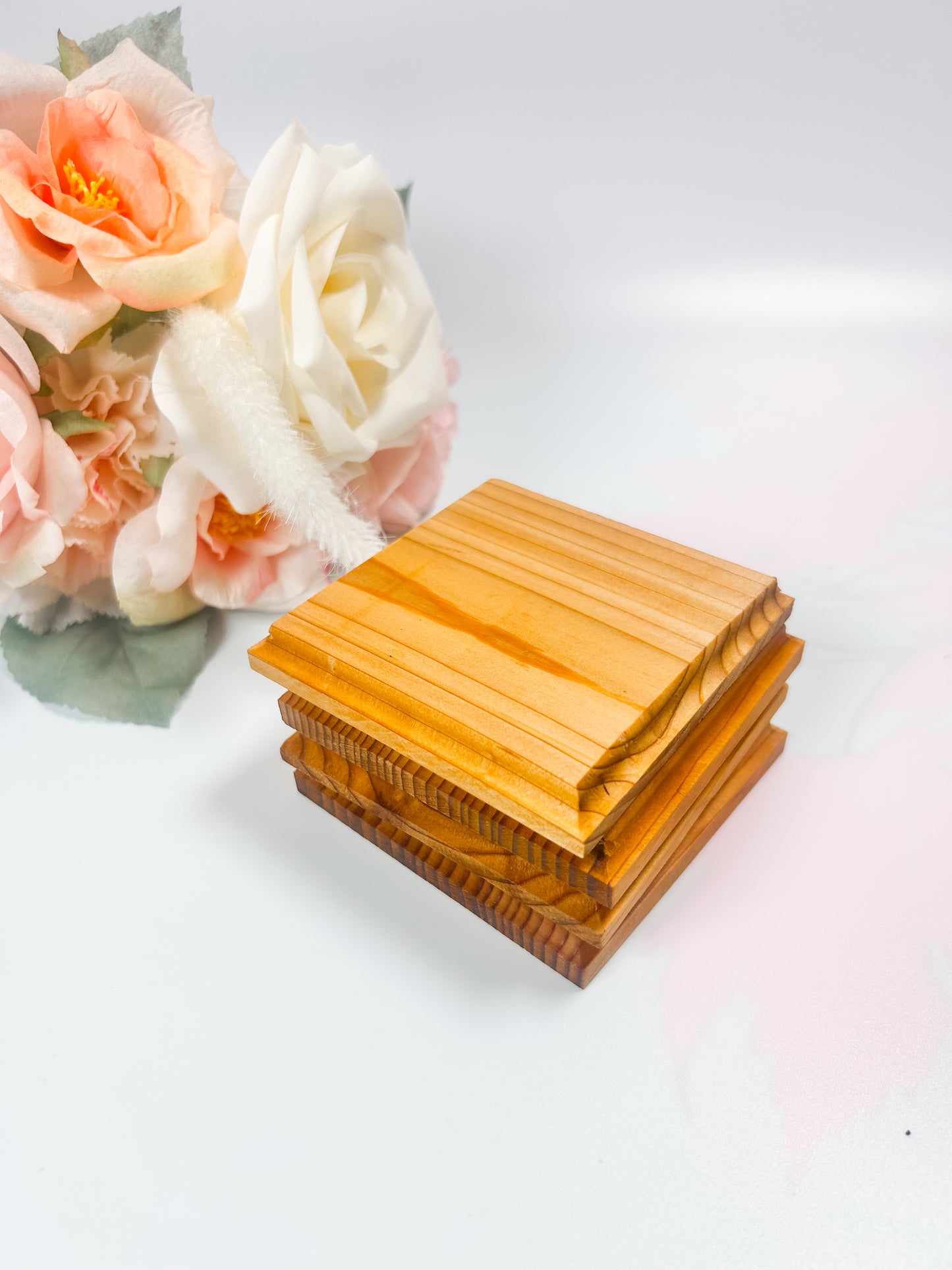 Handmade Wooden Coasters Set of 20 Bulk order