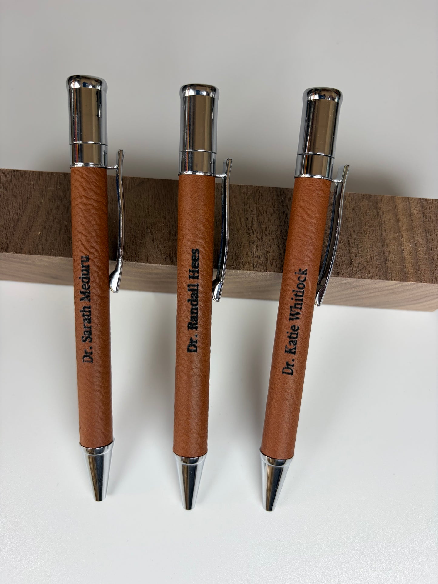 Personalized Laser Engraved Leather Pen | Custom Name Executive Ballpoint Pen | Gift for Doctors, Teachers, Nurses & Professionals