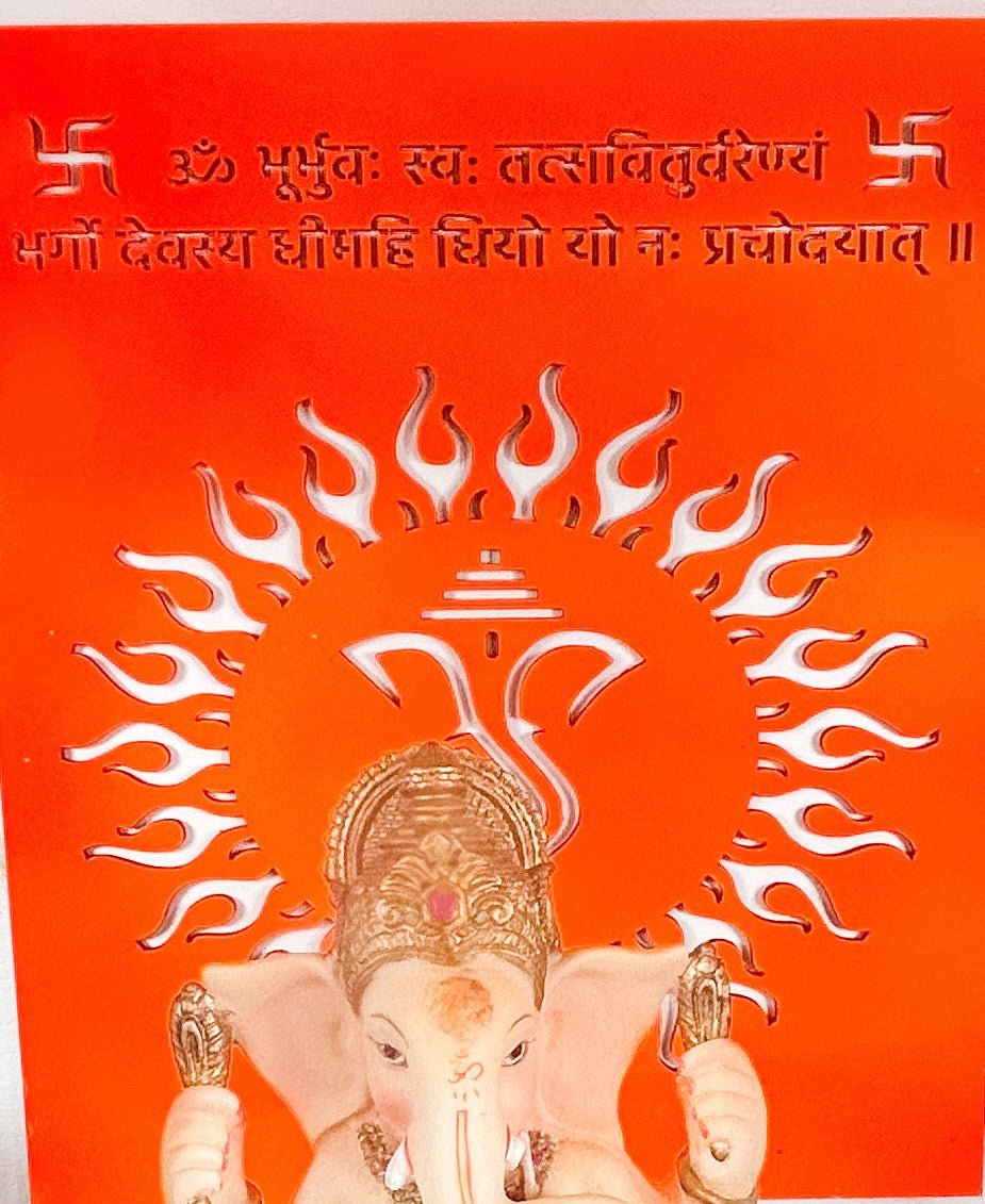 Beautiful Handcrafted Wooden Pooja Mandir Temple Dimensions 16W x 12D x 16H inches.