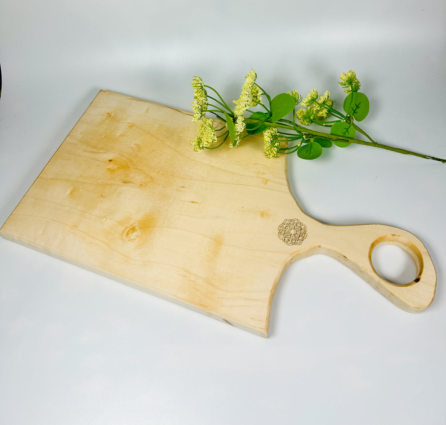 Personalized Beautiful handcrafted Maple Charcuterie board Personalized with Quote of your choice.