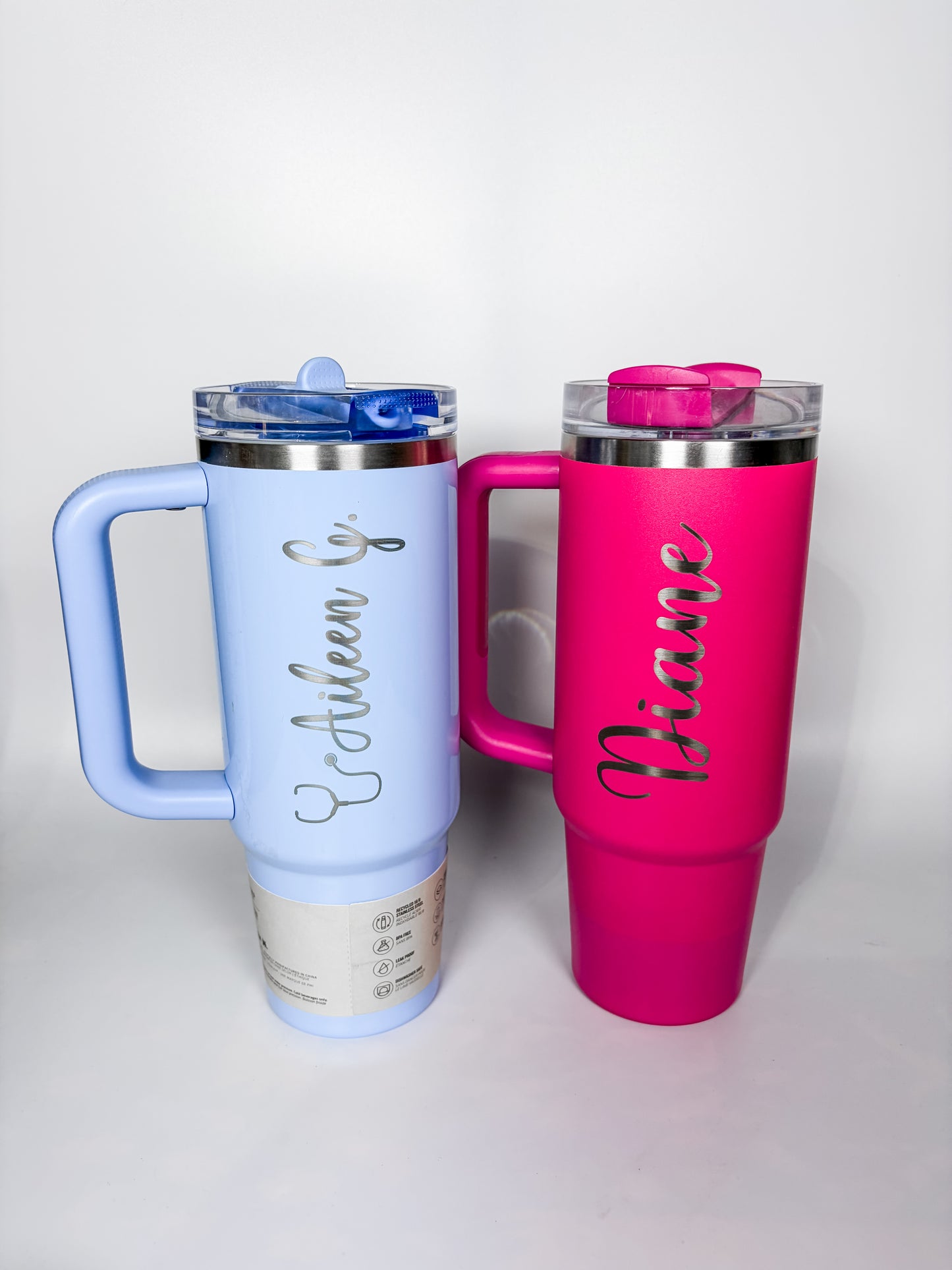 Custom Engraved Tumbler | Personalized Stainless Steel Travel Mug | Laser Engraved Gift for Dad, Mom, Groomsmen & Bridesmaids