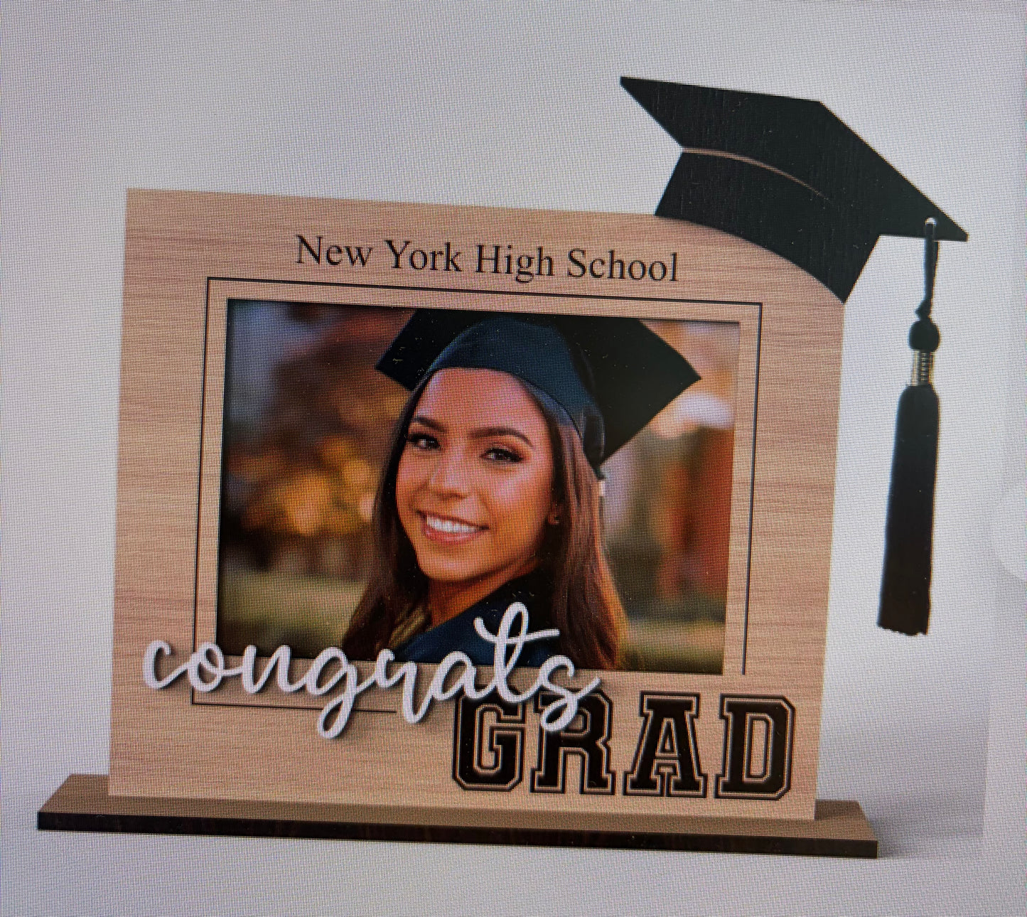 Personalized Graduation Photo Frame 2026 with senior photo and custom name