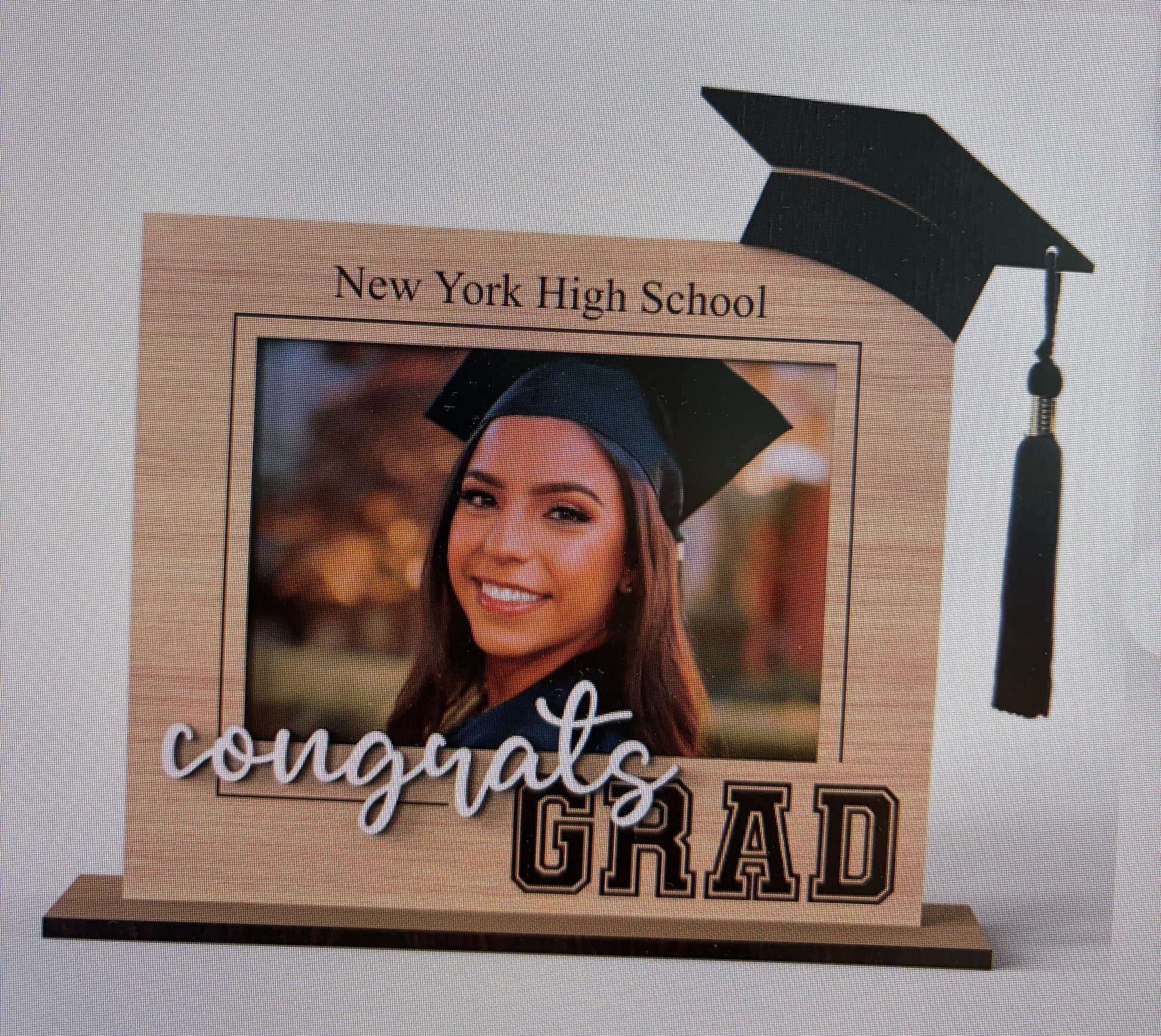 Personalized Graduation Photo Frame 2026 with senior photo and custom name