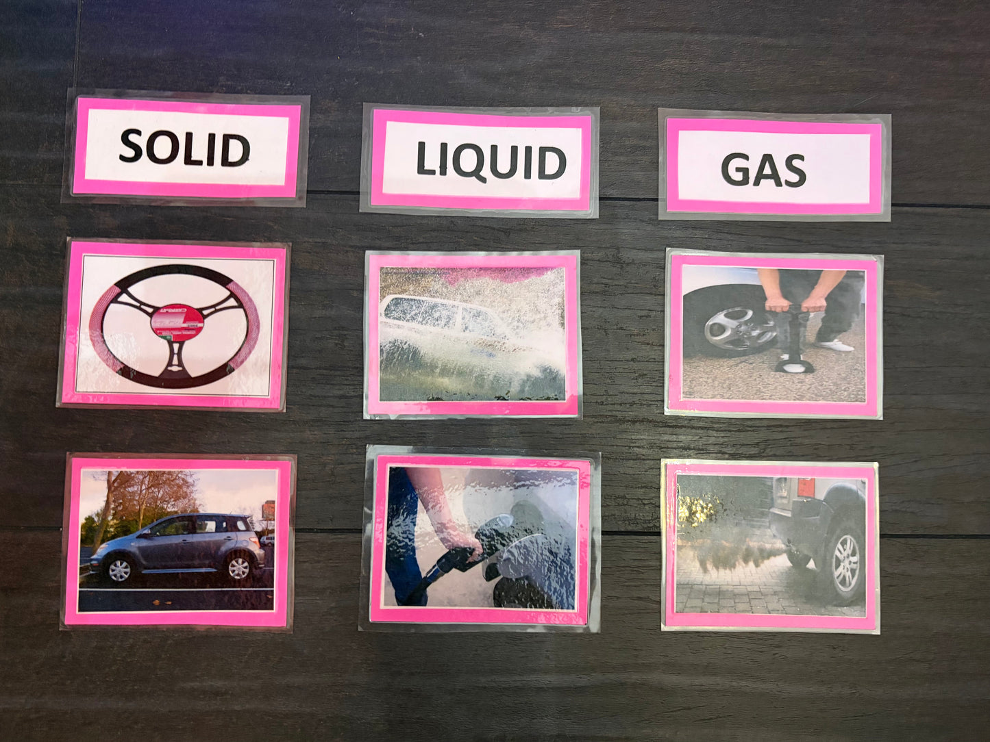 Solid Liquid Gas Classification Montessori Work | States of Matter Learning Material