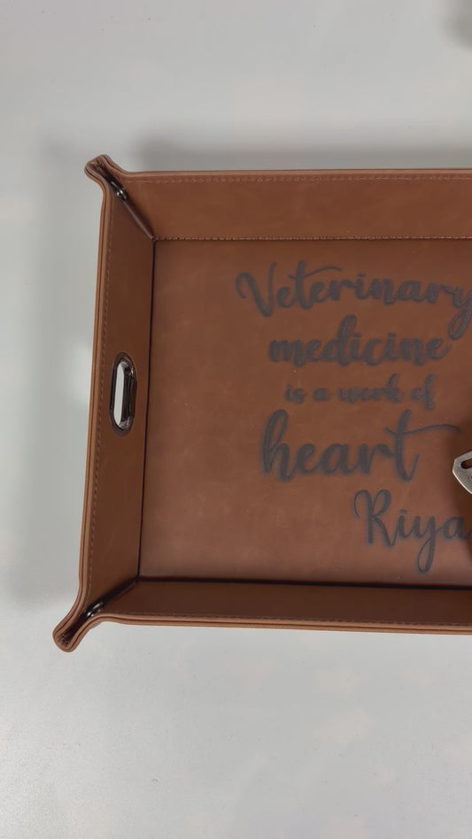 Personalized catchall tray gift for husband, dad, boyfriend or groomsmen